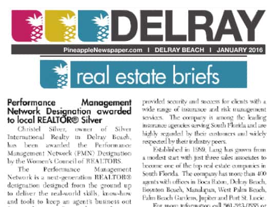 Polin PR Placement Lang Realty Pineapple News 012016