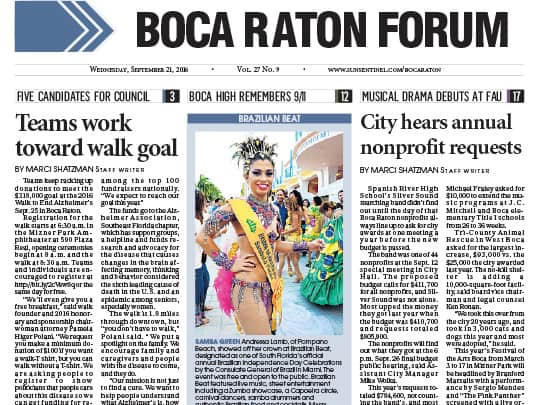 Boca Raton Forum cover brazilian beat polin pr placement