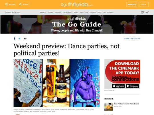 SouthFlorida.com The Go Guide article