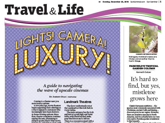 Sun Sentinel Travel & Life section placement