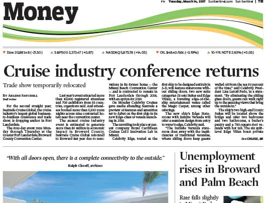 sun-sentinel Money page article Lang realty open house