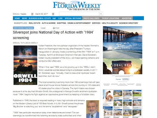 Florida weekly Silverspot cinema story