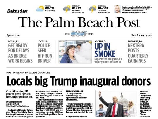 The Palm Beach Post April 22, 2017
