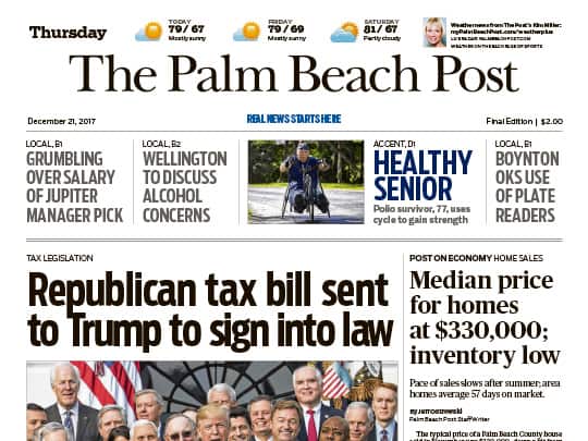 Polin PR placement Palm Beach Post story