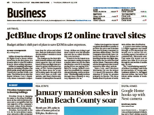 Polin PR placement Palm Beach Post Business - Realtors of Palm Beaches Greater Ft Lauderdale