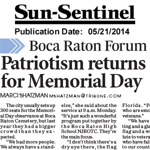 Boca Raton Memorial Day 5 21 14