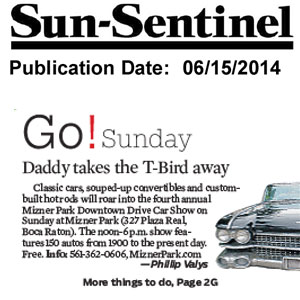 Sun-Sentinel Mizner Car Show 061514
