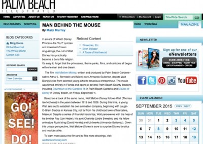 Walt Before Mickey Palm Beach Illustrated 090415