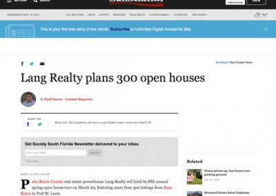 Lang Realty Sun-Sentinel.com 031416