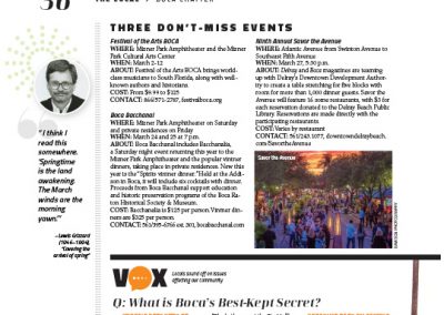 Festival of the Arts BOCA Boca Mag Feb 2017
