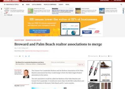Realtor Associations S FL Business Journal