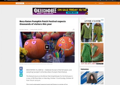 Boca Raton Pumpkin Patch Festival CBS12 101319