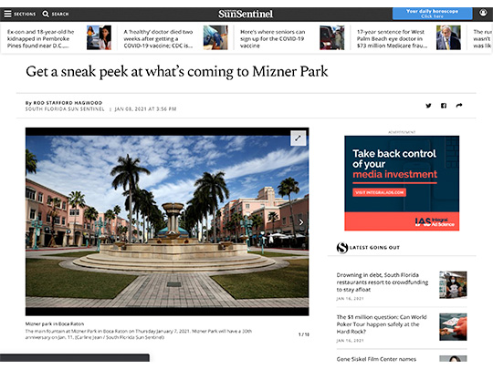 polin pr placement, Mizner Park Boca Raton, Sun-Sentinel.com