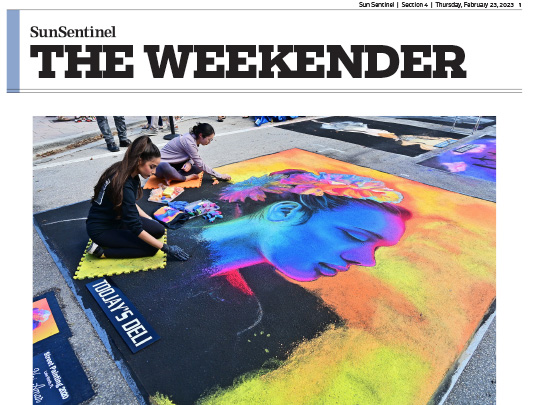 Cover of The Weekender section of Sun-Sentinel
