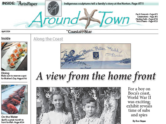 Screenshot page from The Arts Paper, story placement by Polin PR for Boca Raton Historical Society